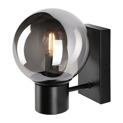 SFERIO Wall Lamp 1xE14/5W/230V Black/Smoky Black