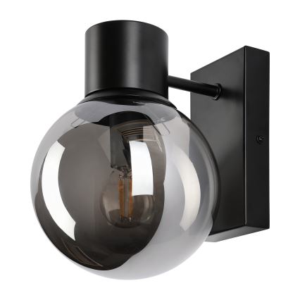 SFERIO Wall Lamp 1xE14/5W/230V Black/Smoky Black