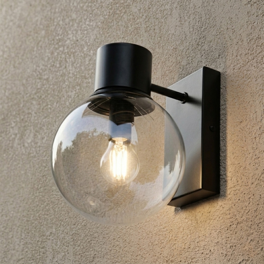 SFERIO Wall Light 1xE14/5W/230V Black/Clear