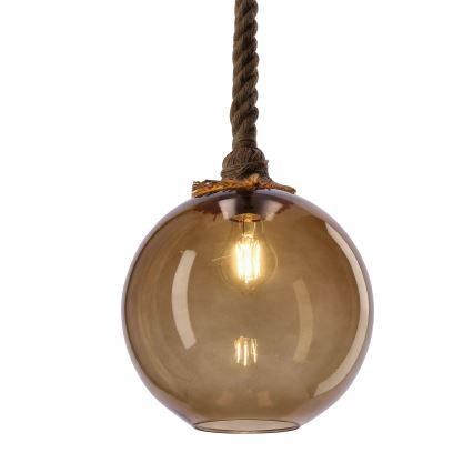 SHEDON Pendant Lamp 1xE27/40W/230V Smoky Beige