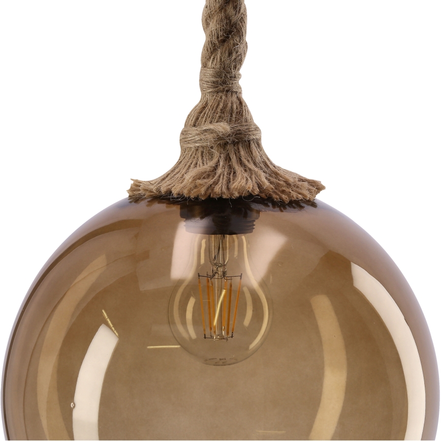 SHEDON Pendant Lamp 1xE27/40W/230V Smoky Beige