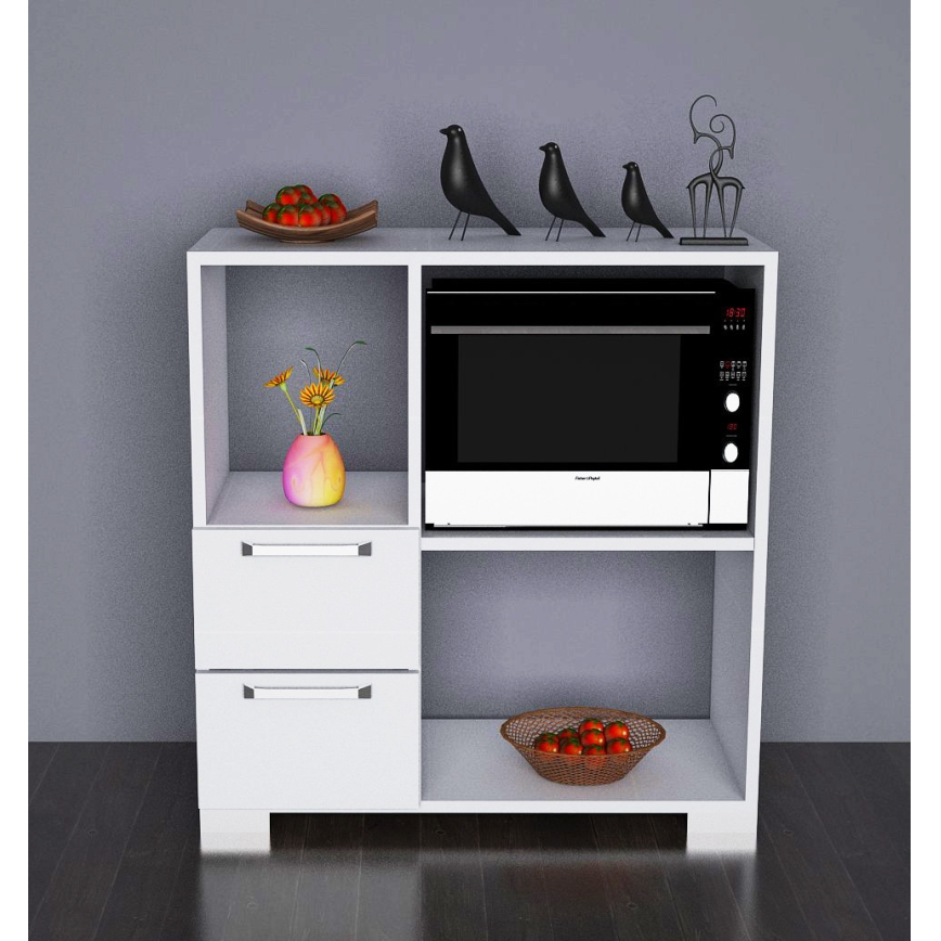 Shelf piece ECE 83x80 cm white