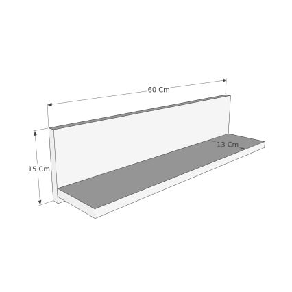 SHELFIE Set of 2 Shelves, Pine/Black