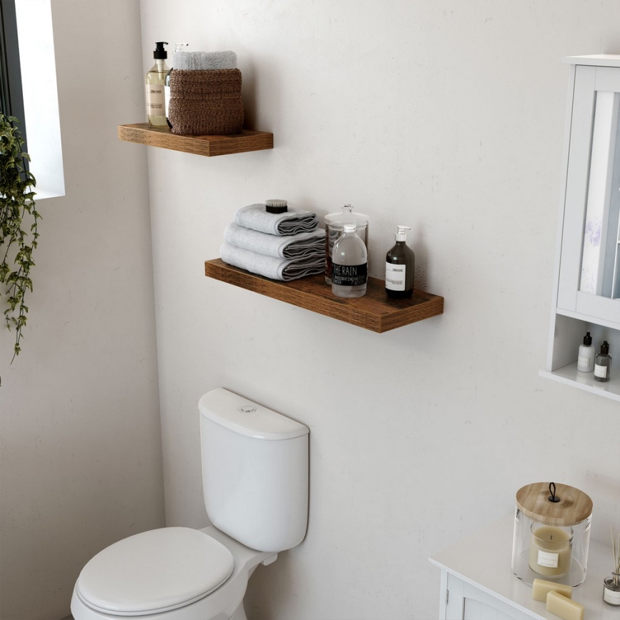 SHELFY Brown Wall Shelf