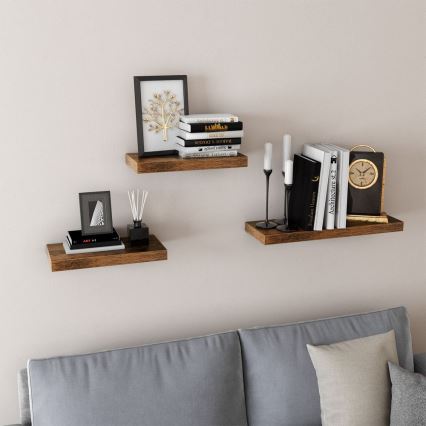 SHELFY Brown Wall Shelf