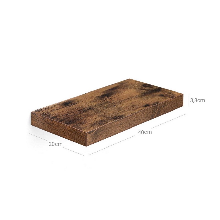 SHELFY Brown Wall Shelf