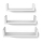 SHELFY Set of 3 Wall Shelves – White