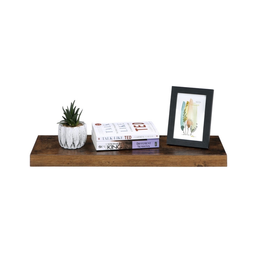 SHELFY Wall-Mounted Shelf – Brown