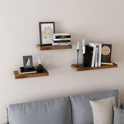 SHELFY Wall Shelf, Brown
