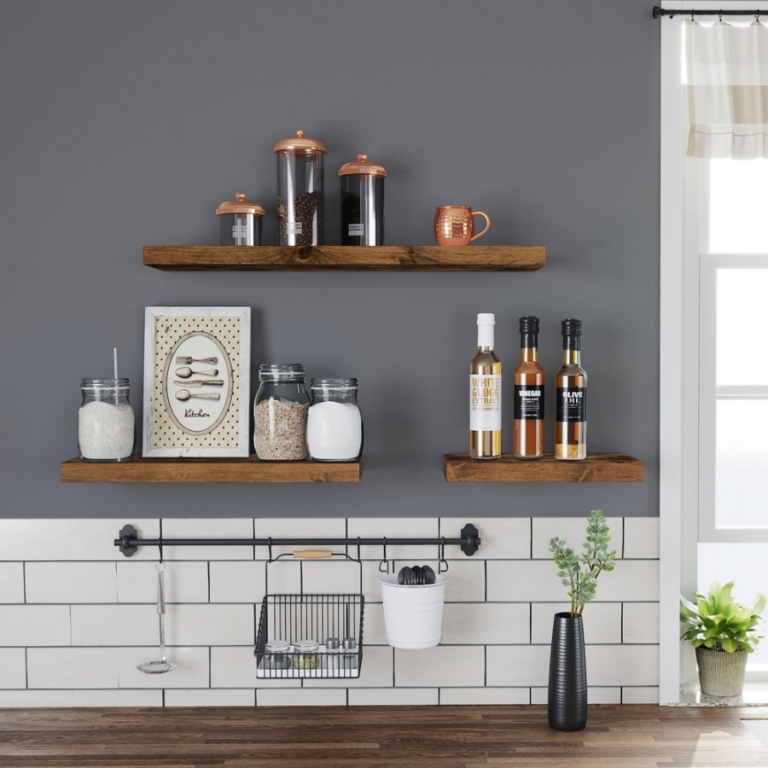 SHELFY Wall Shelf, Brown