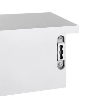SHELFY White Wall Shelf with Compartments