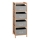Shelving unit with boxes REG 83x28 cm beige