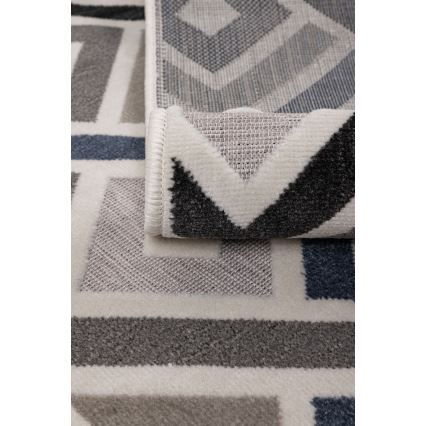 SHIFT Rug 160x220 cm gray/blue/beige