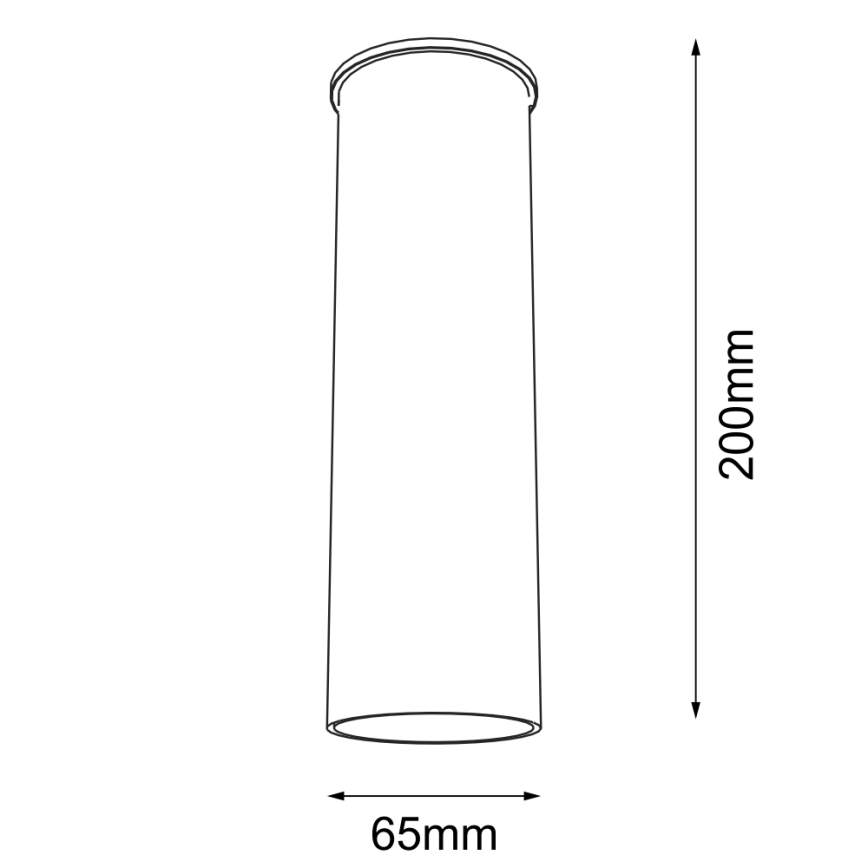 Shilo - Spotlight 1xGU10/15W/230V 20 cm black