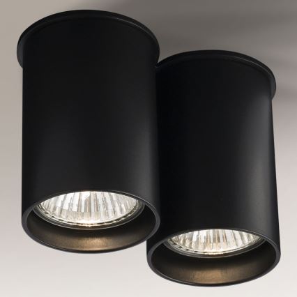 Shilo - Spotlight 2xGU10/15W/230V 9 cm black