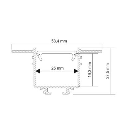 Shilo - LED Recessed light LED/32W/230V 3000K CRI 90 black
