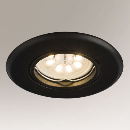 Shilo - Recessed light 1xGU10/15W/230V black