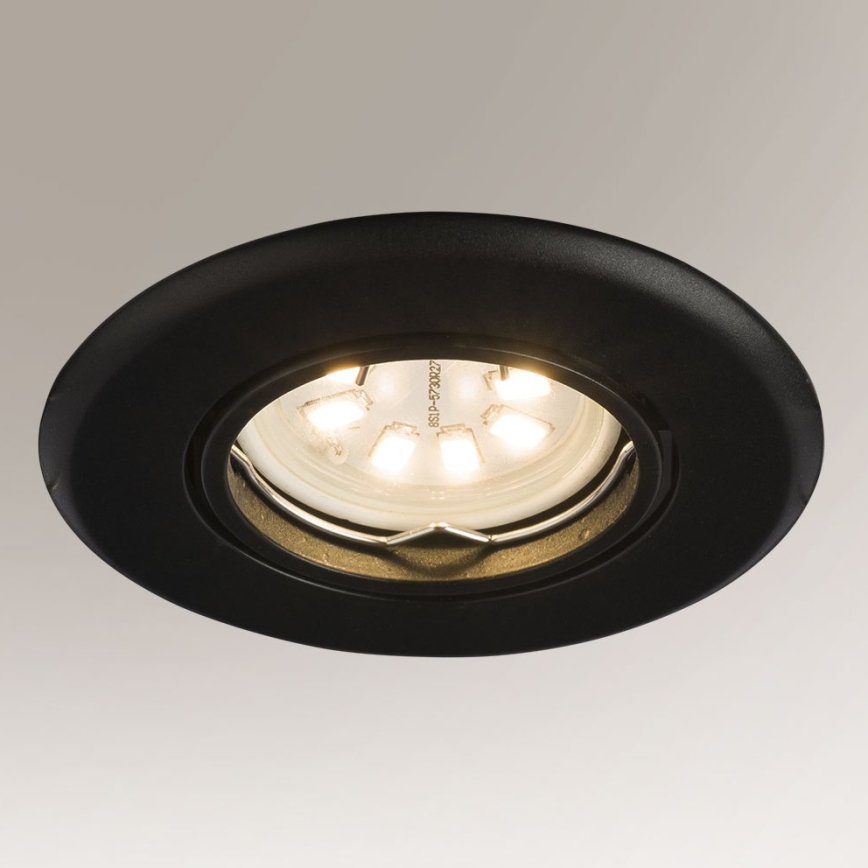 Shilo - Recessed light 1xGU10/15W/230V black