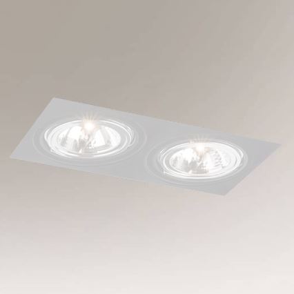 Shilo - Recessed light 2xGU10/15W/230V white