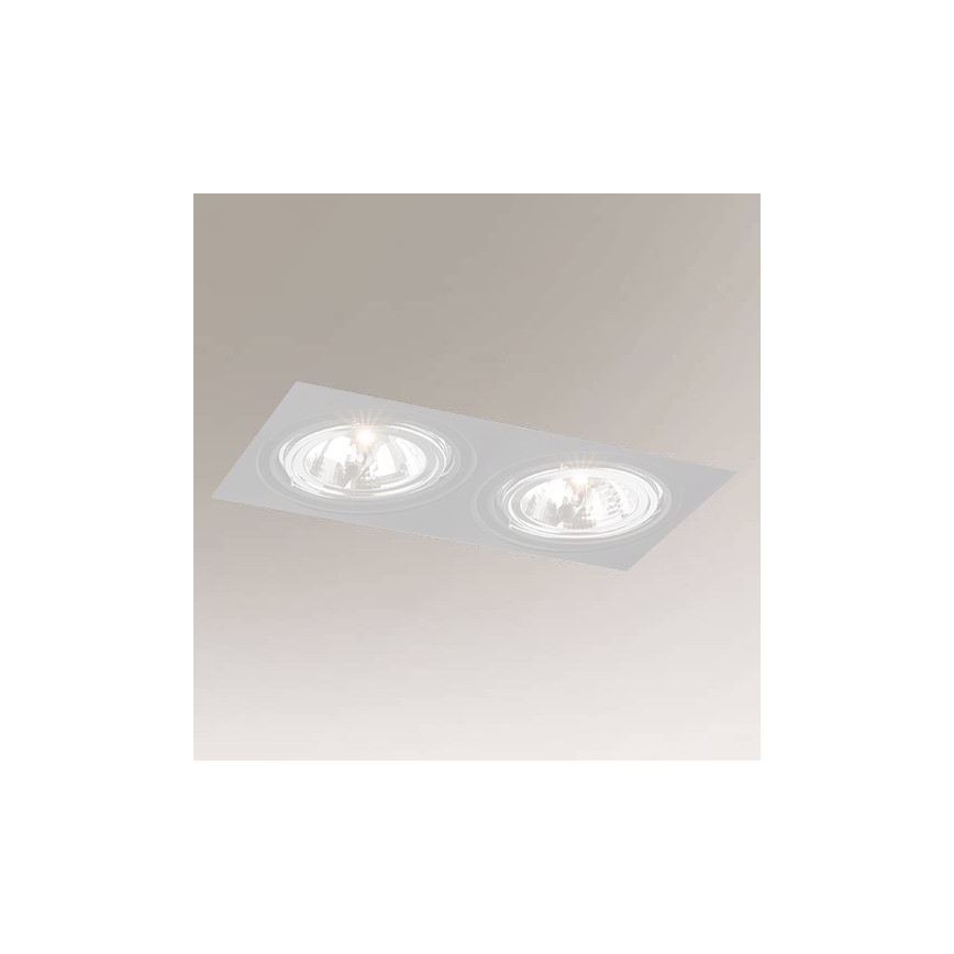 Shilo - Recessed light 2xGU10/15W/230V white