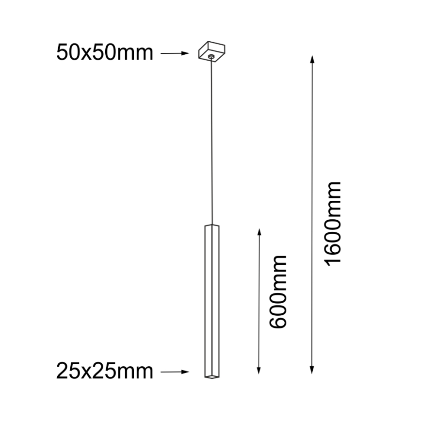 Shilo - Chandelier on a string 1xG9/10W/230V