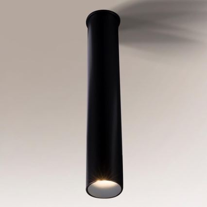 Shilo - Bathroom ceiling light 1xGU10-MR11/15W/230V IP44 black