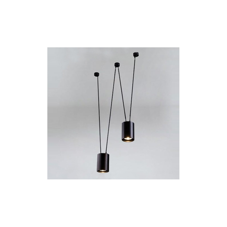 Shilo - Chandelier on a string 2xGU10/15W/230V spider black