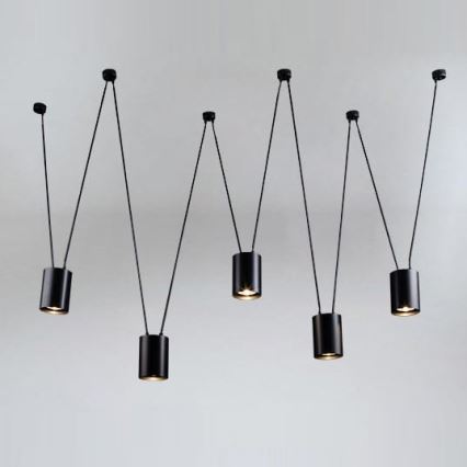 Shilo - Chandelier on a string 5xGU10/15W/230V spider black