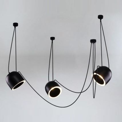 Shilo - Chandelier on a string 3xE14/15W/230V spider black