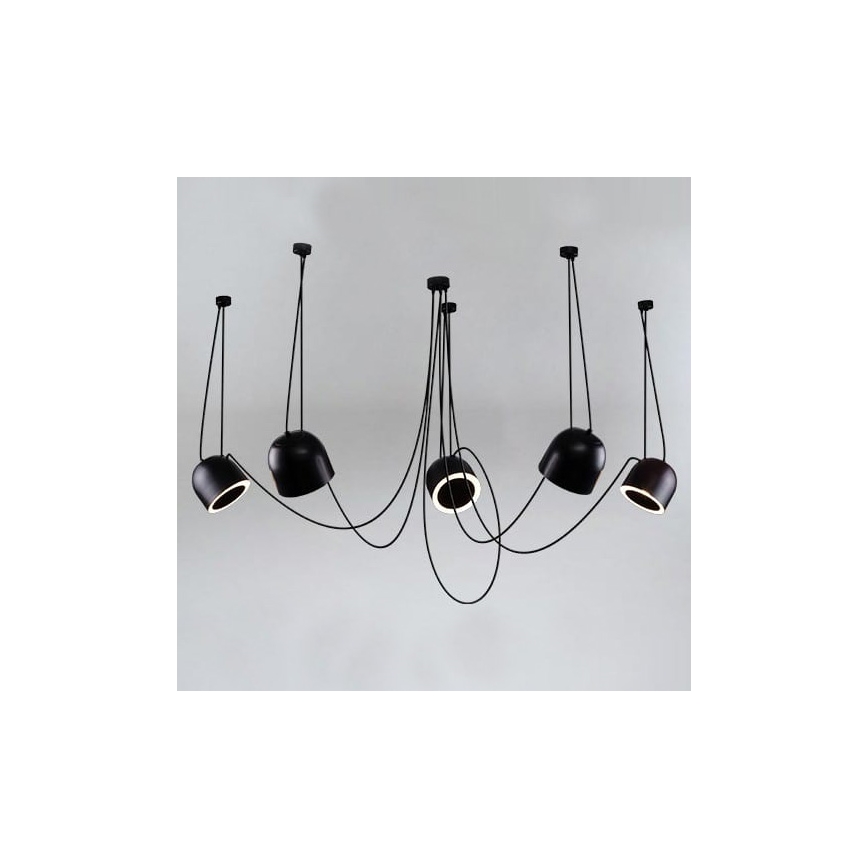 Shilo - Chandelier on a string 5xE14/15W/230V spider black