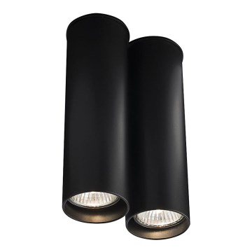 Shilo - Ceiling light 2xGU10/15W/230V 20 cm black