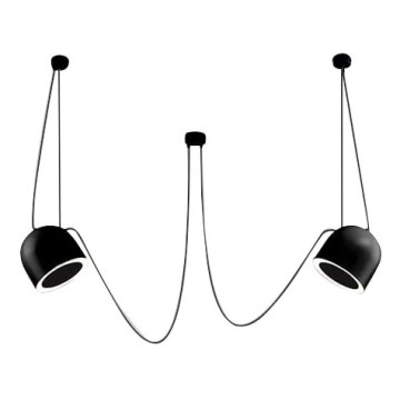 Shilo - Chandelier on a string 2xE14/15W/230V spider black