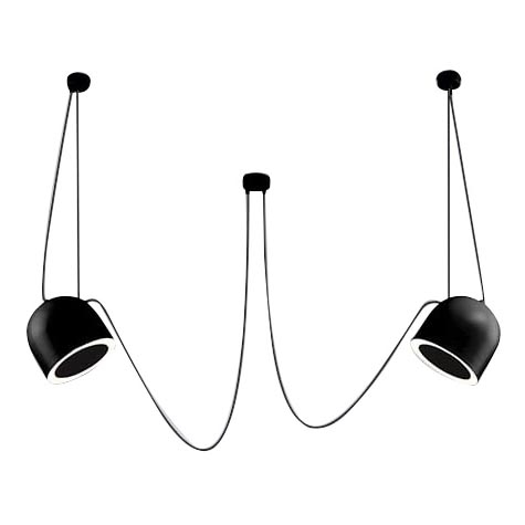 Shilo - Chandelier on a string 2xE14/15W/230V spider black