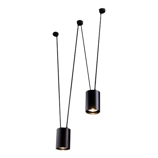 Shilo - Chandelier on a string 2xGU10/15W/230V black