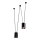 Shilo - Chandelier on a string 2xGU10/15W/230V black