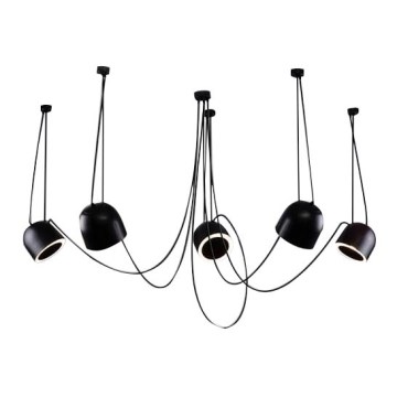 Shilo - Chandelier on a string 5xE14/15W/230V spider black