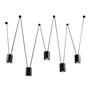 Shilo - Chandelier on a string 5xGU10/15W/230V spider black