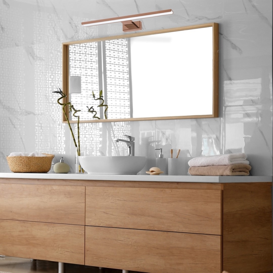 SHINE LED Bathroom Mirror Light 13.8W/230V 60 cm IP44 Rose Gold