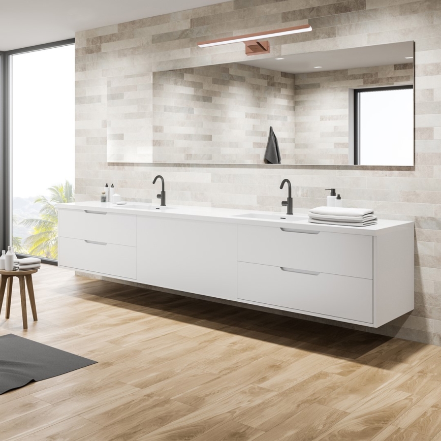 SHINE LED Bathroom Mirror Light 13.8W/230V 60 cm IP44 Rose Gold