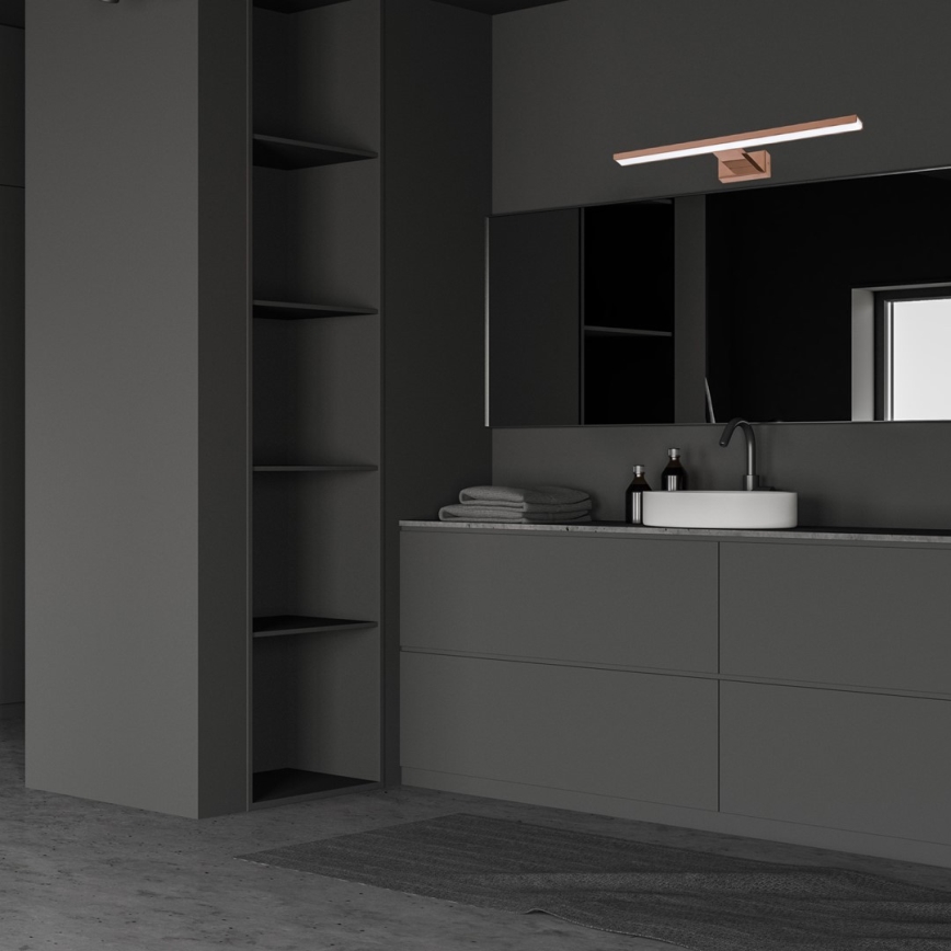 SHINE LED Bathroom Mirror Light 13.8W/230V 60 cm IP44 Rose Gold