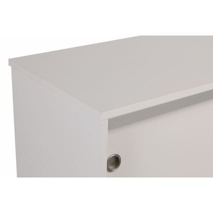 Shoe cabinet 105x91 cm white