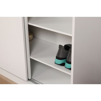 Shoe cabinet 105x91 cm white