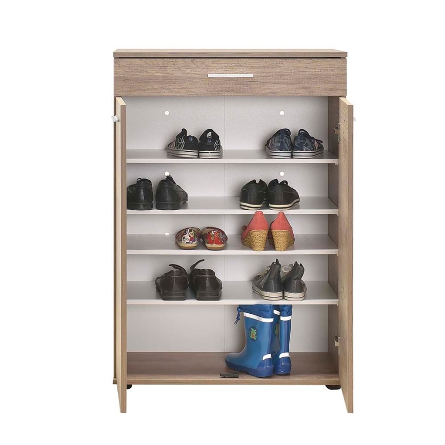 Shoe cabinet 108x73 cm brown