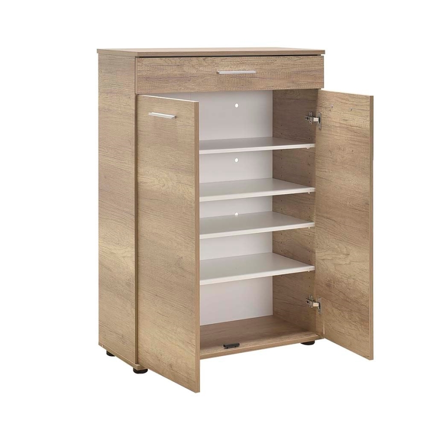 Shoe cabinet 108x73 cm brown