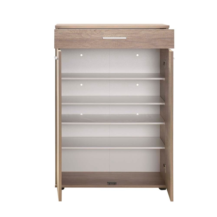 Shoe cabinet 108x73 cm brown
