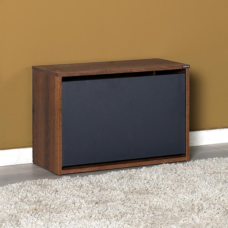 Shoe cabinet 42x60 cm brown/anthracite