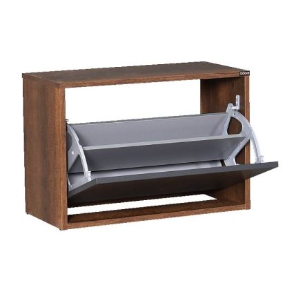 Shoe cabinet 42x60 cm brown/anthracite