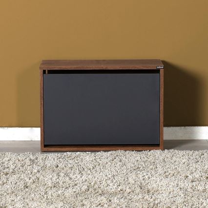 Shoe cabinet 42x60 cm brown/anthracite