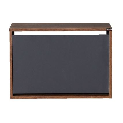 Shoe cabinet 42x60 cm brown/anthracite