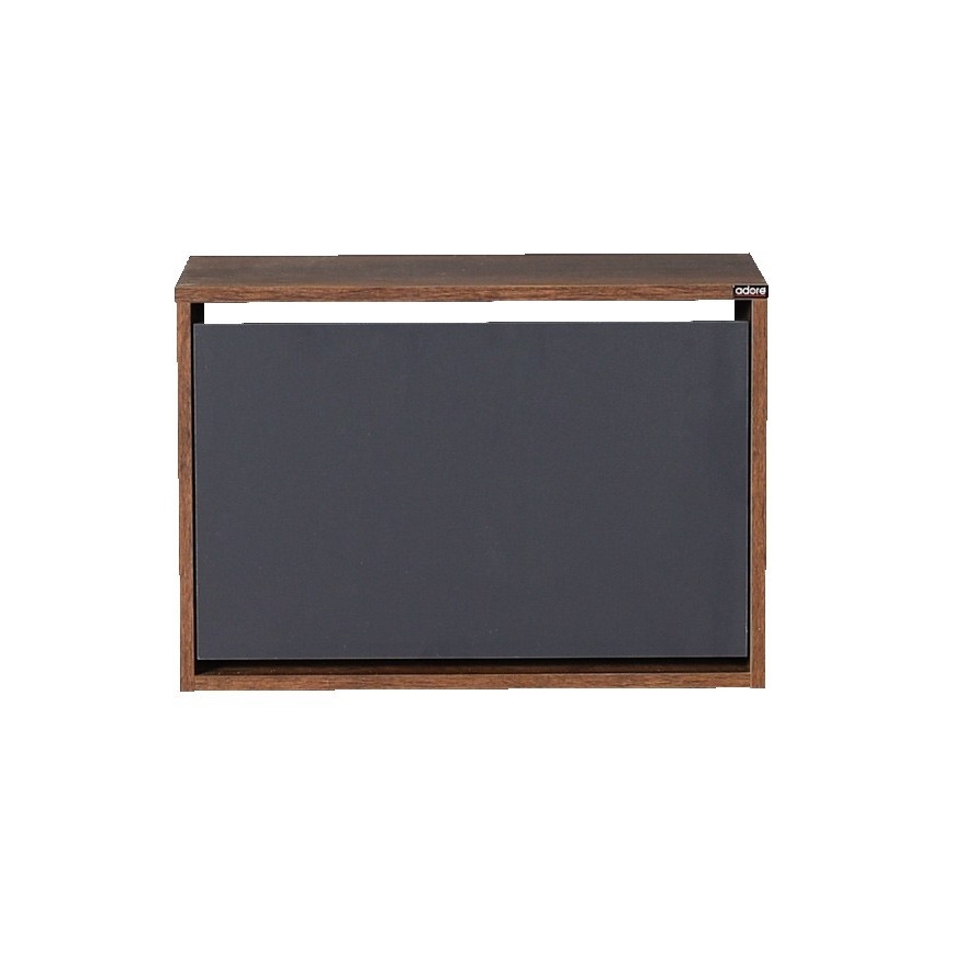 Shoe cabinet 42x60 cm brown/anthracite